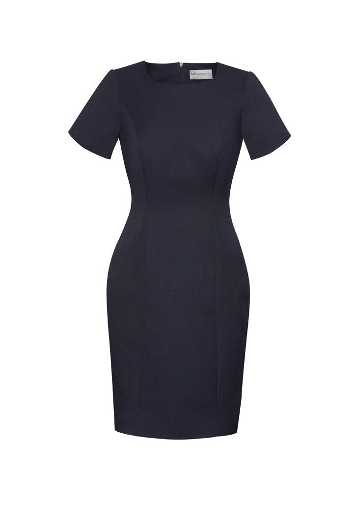 Biz Corporates Women's Short Sleeve Shift Dress 30112 - Simply Scrubs Australia